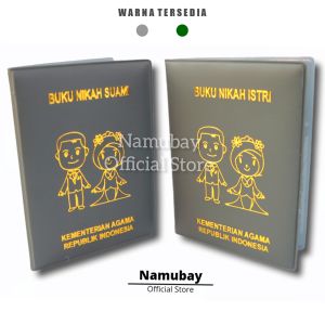 Sampul Buku Nikah Suami Istri 1 Set 2 Pasang