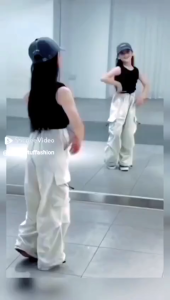 Celana Panjang Kulot Cargo Korean Anak Perempuan Hip Hop Bahan Drill Import Usia 6-12 Tahun