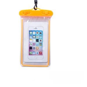 Transparent Waterproof Phone Bag Swimming Neck Strap Dustproof Touchscreen Compatible Protective Case Special for Delivery Riders