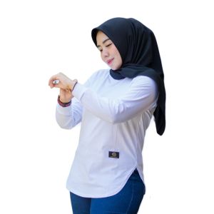 Kaos Polos Body Oval // Kaos Polos Wanita Lengan Panjang