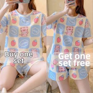 Cute Cartoon Ladies Sleepwear Set