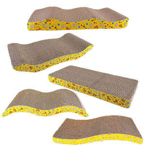 ( ) Premium pet club ( )ที่ลับเล็บแมวแบบคลื่น ที่ฝนเล็บแมว กระดาษลูกฟูกลับเล็บ กระดาษแมวข่วน อุปกรณ์เลี้ยงแมว[พร้อมส่ง]