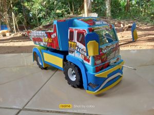 miniatur truk pasir modifikasi