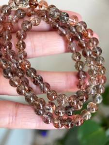Montagne Jewelry Original Design Fine Jewellery Natural 6-7mm Black Super Seven Bracelets