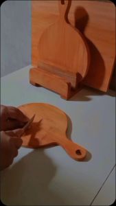 TALENAN KAYU BULAT/TATAKAN PIZZA JUMBO 30CM 35CM 40CM