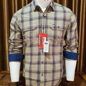 Kemeja Pria Cardinal Jeans slimfitt abu abu