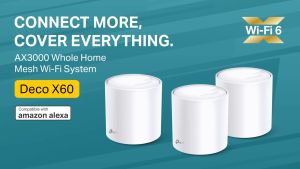 【READY STOCK】TP-Link Deco X60 (3 PACK) AX5400 Whole Home Mesh Wi-Fi 6 System Up to 7100 Sq ft Coverage Wireless Router Compatible with Amazon Alexa HomeShield Security High End Gigabit Mesh Router | Mesh Extender | WiFi Extender With Lan Ports