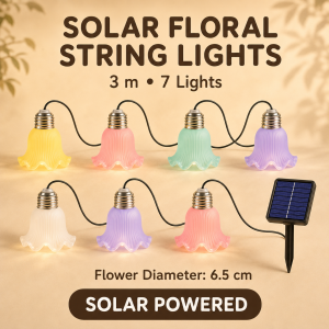 AIMO Solar camping atmosphere light ballet skirt string outdoor waterproof decorative light courtyard garden balcony colored light