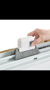 2-in-1 Groove เครื่องมือทําความสะอาด Creative Window Groove ผ้าทําความสะอาดแปรงทําความสะอาดหน้าต่าง Windows Slot Cleaner แปรงแปรงร่อง