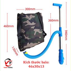 Gậy bón phân thông minh dụng cụ nông nghiệp Dụng cụ bón phân chất liệu ống Inox ba lô vải dù chắc chắn