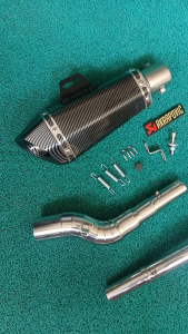 Yamaha Sniper 150 Stainless Elbow + Akrapovic Hexa Tip with Silencer