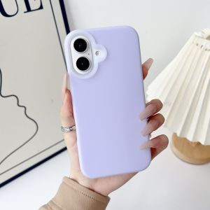 Soft Liquid Silicone Phone Case For iPhone 16 15 14 13 12 11 Pro Max Plus Matte Protection Jelly Candy Color Bumper Back Cover