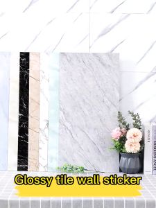 10PCS 3D Marble & Terrazzo Pattern Wall Stickers Self-Adhesive Waterproof Home Decor Decals 30x60cm