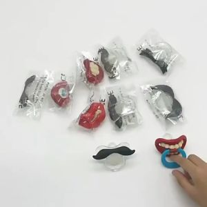 ARAFURA - Dot Empeng Bayi Model Kumis Lucu Cute Unik Baby Pacifier Mustache Shape Cowboy Food Grade Silicon Material Aman Funny Nipper Orthodontic Teether Baby Accessories Aksesoris Balita Batita Kenyotan Bayi s1143 - Black