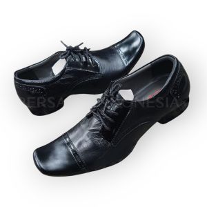 SEPATU PANTOFEL FORMAL PRIA ( GARANSI KULIT SAPI 100% ) MODEL 6031 HITAM ( PREMIUM HIGH QUALITY )