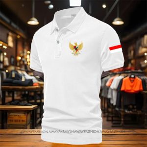 BAJU POLO KERAH DISTRO GRUDA MERAH PUTIH SIMPEL TERKERENNN PREMIUM QUALITY