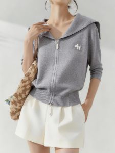 QINGNAER | Slimming Lazy Style Plus Size Knit Cardigan