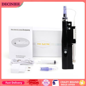 Portable Smart Facial Nano Derma Pen Meso Dermapen Microneedling Water Mesotherapy Injector Hydrolifting Skin Deep Care Device