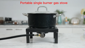 Gas Stove Single/Double Burner Heavy Duty Kitchen Stove Portable Gas Stove Cooking Appliances For Travel Kitchen Camping Stalls