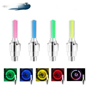 Nắp Van Xe Đạp Cảm Biến Chuyển Động DOMEN Đèn LED Neon Cảnh Báo Khi Đi Đêm Phụ Kiện Xe Đạp Chống Nước IPX5 Chất Liệu Nhựa