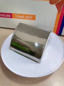 Hộp đựng giấy vệ sinh inox 304 hộp nữa Hộp giấy vệ sinh trong nhà tắm INOX 304 - Hộp giấy inox câo cấp