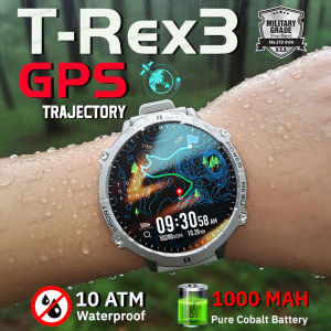 T-REX3 NEW Military Grade 1000 mAH Battery Outdoors Smart Watch Men GPS Compass Altimeter 10ATM Waterproof HD Call Sports Watch