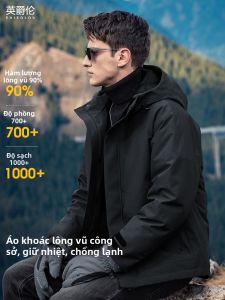 Enjeolon | Áo Khoác Dày Nam Có Mũ 90% Lông Vịt