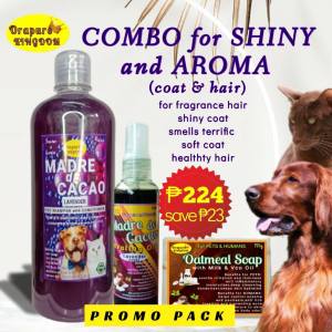 Combo for shiny and great smelling coat SHAMPOO LAVENDER/LAVENDER OIL/OATMEAL SOAP