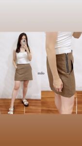 SIDE ZIPPER SKORT