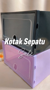 Kotak Sepatu lipat Wadah Sepatu Tempat Penyimpanan Sepatu Rak Sepatu Kotak Dapat Disusun Multifungsi