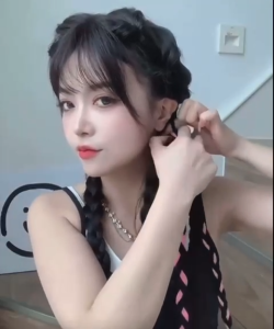 1PCS Ikat Rambut Kepang Wig Wanita Ponytail Ekstension Twist Gaya Korea