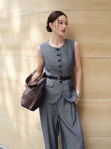 EP YAYING | Business Waist-Cinching Sleeveless Vest