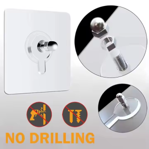 1/5PCS Non-Marking Screw Sticker Punch-Free Self Adhesive Wall Hanging Sucker Screw Stickers Picture Hook Nail Holder Door Hanger