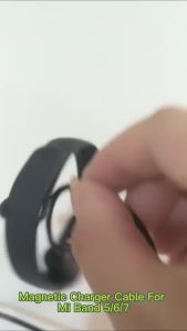 ที่ชาร์จแม่เหล็กสำหรับ Xiaomi Mi Band 5 6 7 สายชาร์จ USB สำหรับ MiBand 5 6 สายไฟทองแดงบริสุทธิ์ ที่ชาร์จสมาร์ทวอทช์