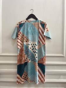 Daster Abstrak Midi / Daster Pendek / Daster Selutut / Daster Motif abstrack