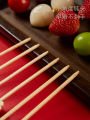 Cute Mini Bamboo Skewers Fruit Stick Children Creative Cartoon Ice Candy Apple Sticks Fruit Fork Sugar Coated Apple Tools. 