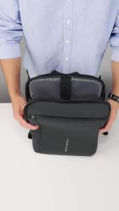 Mark Ryden | MARK RYDEN Minimalist Laptop Backpack Slim Bag with Dynamic Front Pocket & Luggage Strap