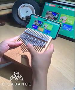 17key Smart Kalimba APP Game Selected Mahogany Easy-to-Learn Exercise Thumb Piano Acoustic Finger Piano Instrument for Beginner Kids Christmasgift
