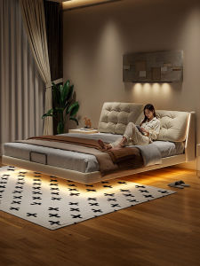 HONGSHENG | Giường Đôi Sang Trọng Lơ Lửng 200cm x 200cm