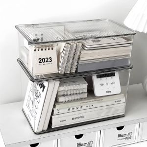 Dustproof Transparent Storage Box with Lid