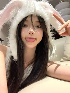 Cute Young Adult Heart Stuffed Rabbit Long Ears Headgear Toe Cap Hairband Headband Ins Same Style Photo Funny Accessories