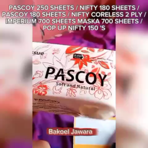 ( 1 PACK ) TISU TOILET / TISU WAJAH MEREK PASCOY NAPKIN MASKA MG IMPERIUM NIFTY MULTI FUNGSI