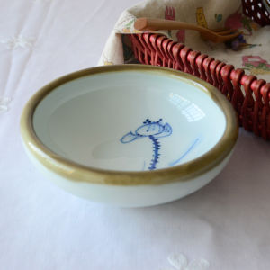 Jingdezhen Handmade Ceramic Deep Dish Lotus Flower Design Restaurant Quality Dinnerware Bowl Plant Floral Pattern Western Style