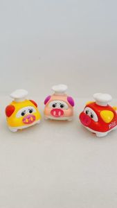 [ẤN ĐẦU CHẠY] Đồ chơi xe Lợn con chạy cót nhấn cho bé thích động vật mô hình xe ô tô mini heo con kéo cót mượt mà K063