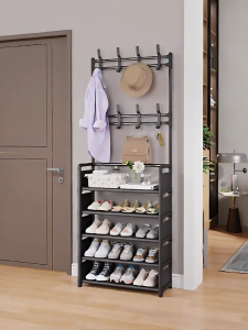 LEEGO Stand Hanger Rak Sepatu Penyimpanan Tempat Topi Rak Pakaian Serbaguna Rak Gantungan Baju Hanger Tas