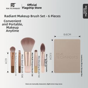 Real Techniques | New Nudes 2.0 Makeup Brush 6-Piece Set
