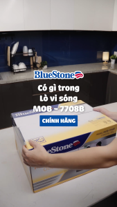 ( HÀNG CHÍNH HÃNG - 1 ĐỔI 1 TRONG 30 NGÀY ) Lò Vi Sóng Cơ BlueStone MOB-7708B - 20 Lít - 1050W -  Bảo hành 2 năm trên toàn quốc - CasaLux Store