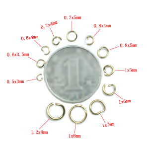Stainless Steel Open Ring DIY Jewelry Accessories Material Connection Single Circle Handmade Bracelet Necklace Earring
