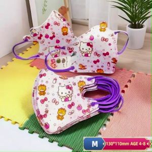 Kids Cartoon 3D Duckbill Face Mask 4Ply Breathable Comfortable Design 10pcs - Safety & Security Gear for Children 4-8 Years