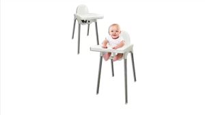 IKEA-Style Adjustable Portable Baby High Chair Height Baby Dinning Chair Kids Feeding Chair